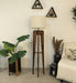 Jet Wooden Floor Lamp with Premium Beige Fabric Lampshade - WoodenTwist