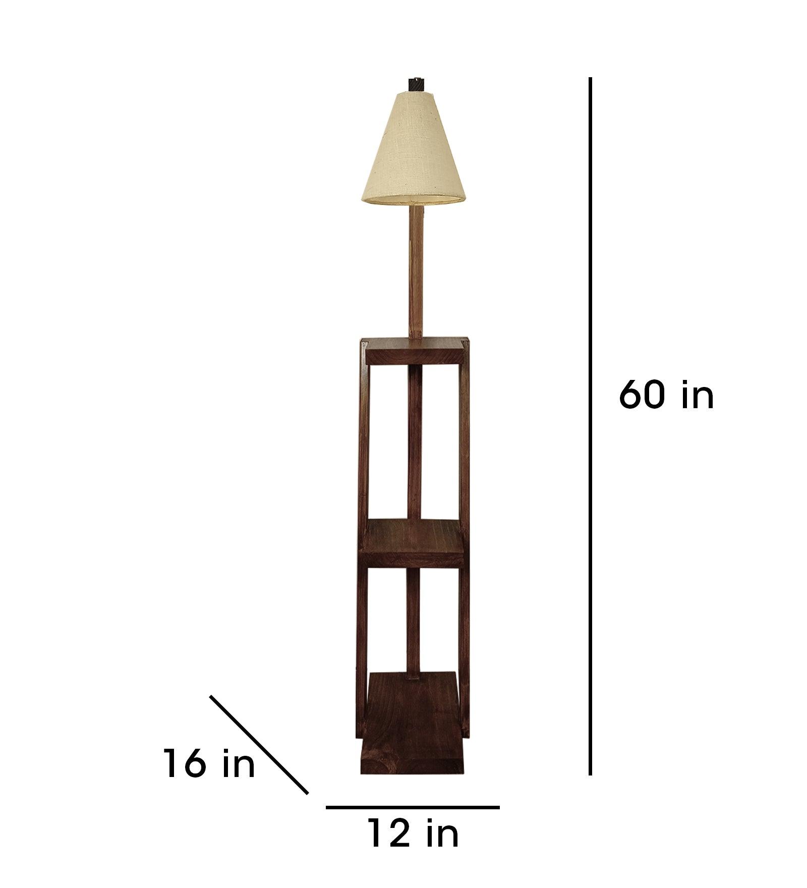 Brown floor lamp