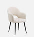 RAMS DINING AND ARM CHAIR OFF WHITE WITH BLACK FINISH - WoodenTwist