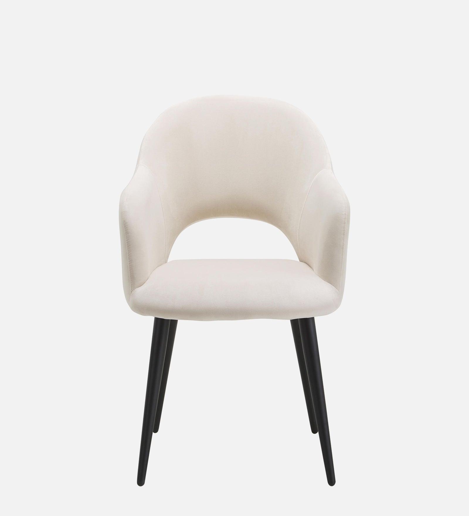 RAMS DINING AND ARM CHAIR OFF WHITE WITH BLACK FINISH - WoodenTwist