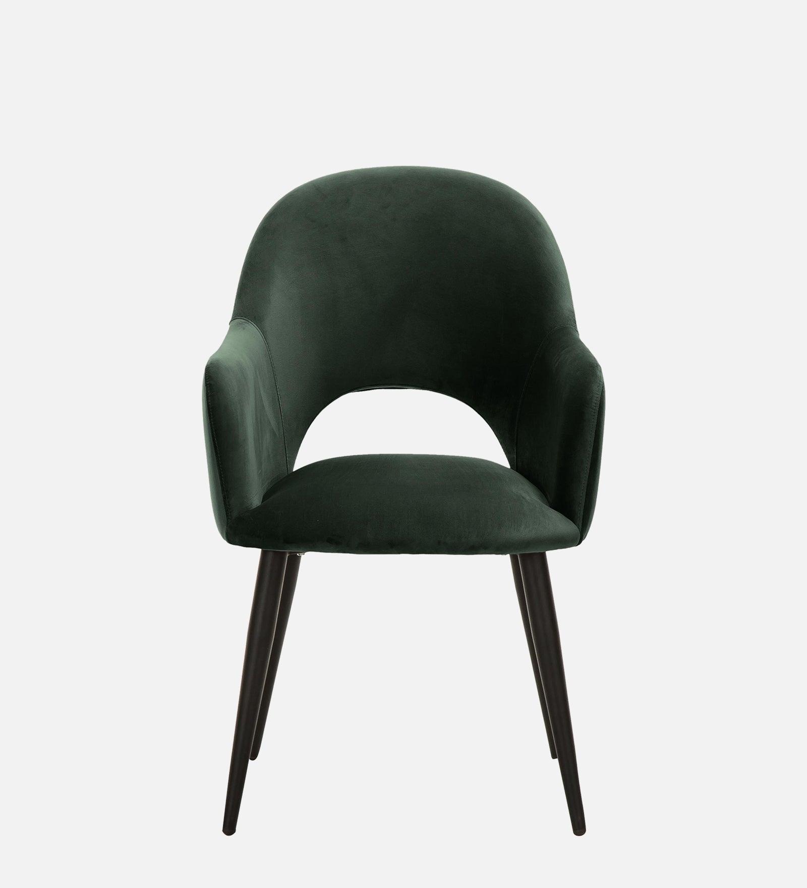 RAMS DINING AND ARM CHAIR DARK GREEN WITH BLACK - WoodenTwist