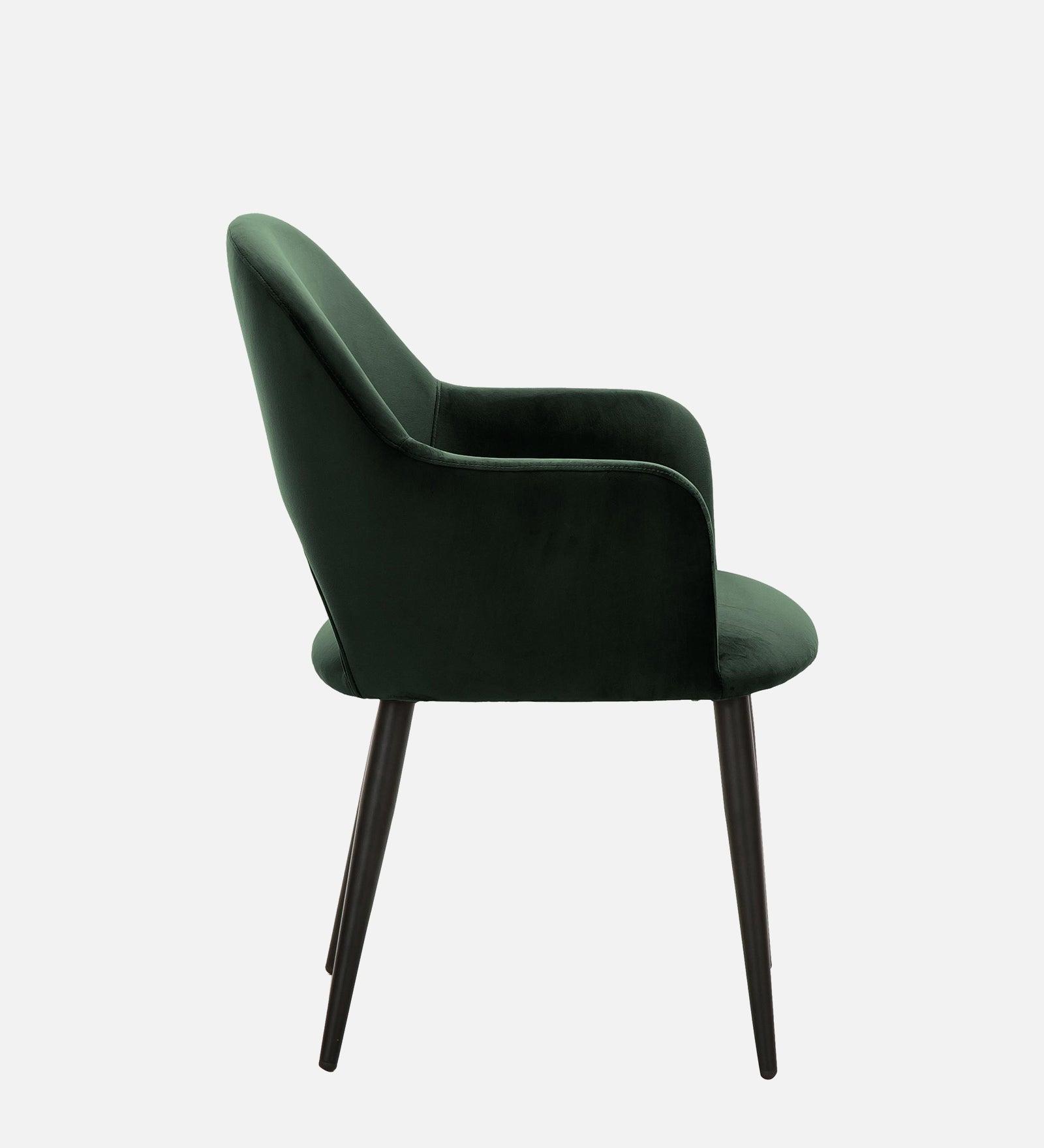 RAMS DINING AND ARM CHAIR DARK GREEN WITH BLACK - WoodenTwist