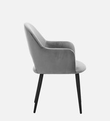 RAMS DINING AND ARM CHAIR GREY WITH BLACK FINISH - WoodenTwist