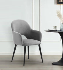 RAMS DINING AND ARM CHAIR GREY WITH BLACK FINISH - WoodenTwist