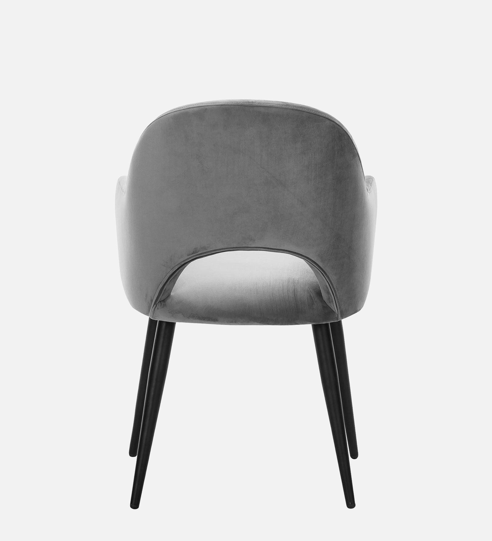 RAMS DINING AND ARM CHAIR GREY WITH BLACK FINISH - WoodenTwist