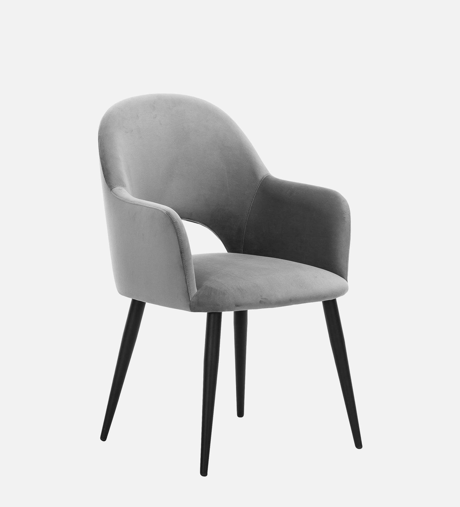 RAMS DINING AND ARM CHAIR GREY WITH BLACK FINISH - WoodenTwist