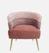 JAII ARM CHAIR MULTI RED WITH GOLD FINISH - WoodenTwist