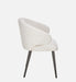 GULDEV DINING AND ARM CHAIR OFF WHITE WITH BLACK FINISH - WoodenTwist