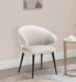 GULDEV DINING AND ARM CHAIR VALVET GREY WITH BLACK FINISH - WoodenTwist