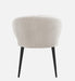 GULDEV DINING AND ARM CHAIR VALVET GREY WITH BLACK FINISH - WoodenTwist