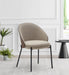 ADAM DINING AND ARM CHAIR BEIGE WITH BLACK FINISH - WoodenTwist