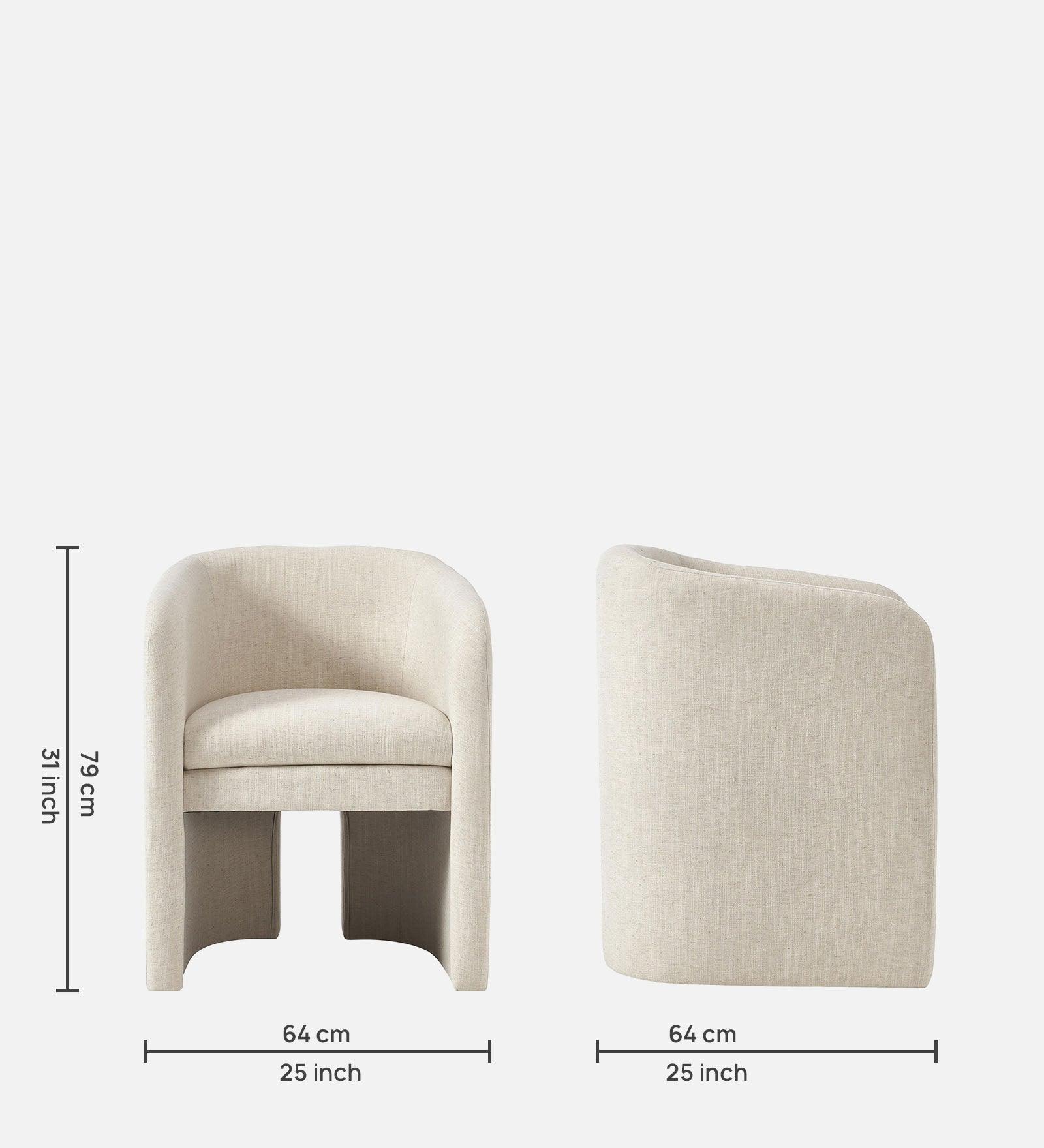 REMO ARM CHAIR OFF WHITE FINISH - WoodenTwist