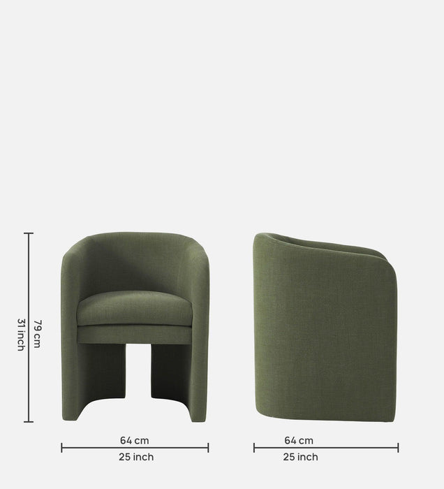 REMO ARM CHAIR GREEN FINISH - WoodenTwist