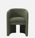 REMO ARM CHAIR GREEN FINISH - WoodenTwist