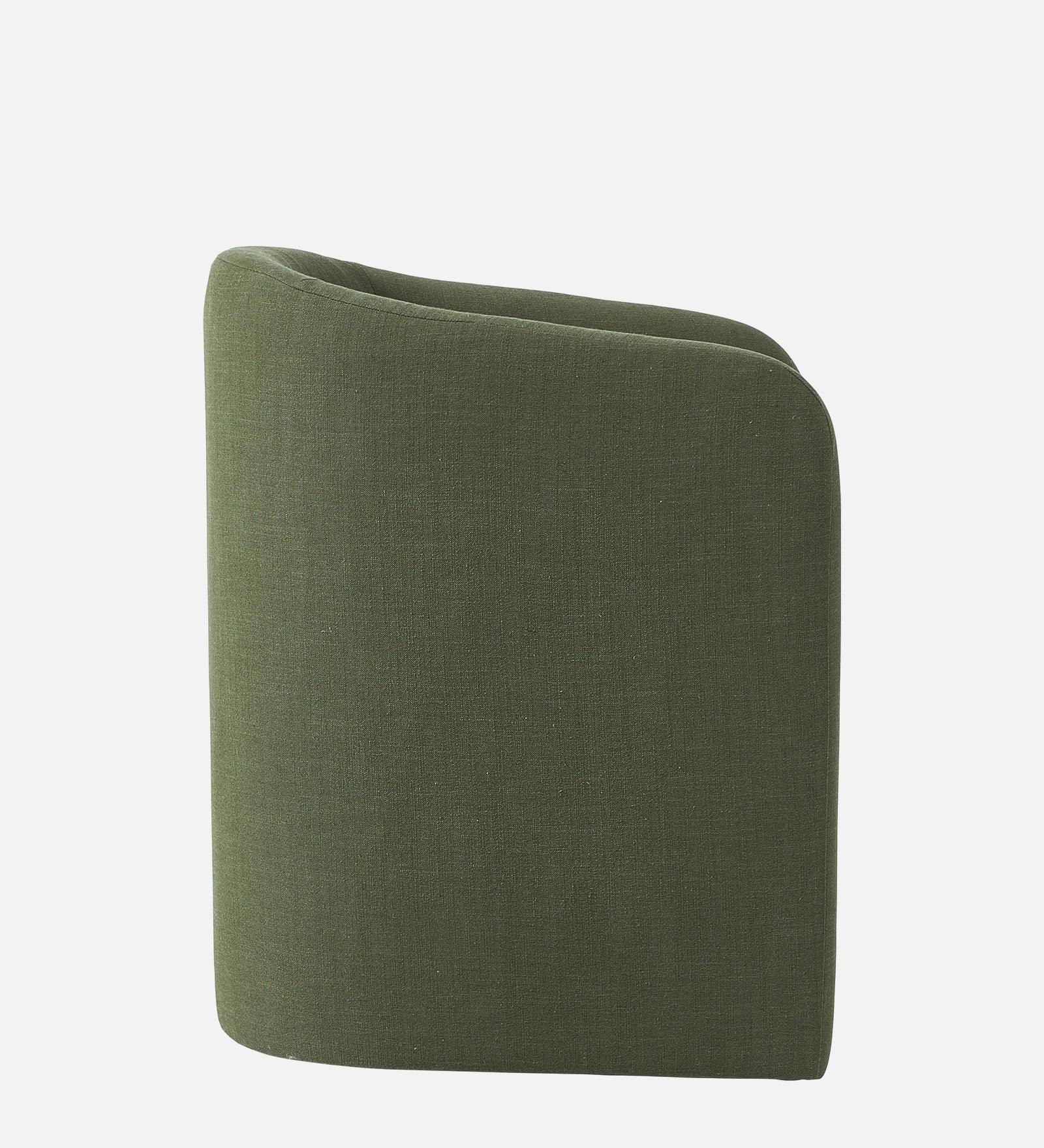 REMO ARM CHAIR GREEN FINISH - WoodenTwist