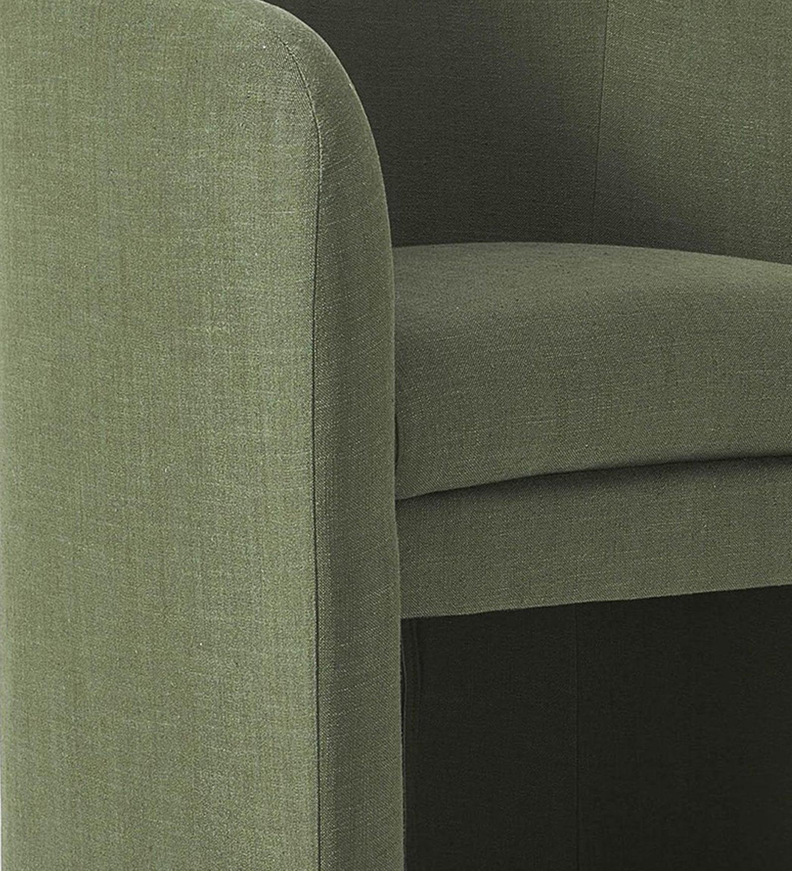 REMO ARM CHAIR GREEN FINISH - WoodenTwist