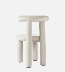 MAKKER DINING CHAIR OFF WHITE FINISH - WoodenTwist