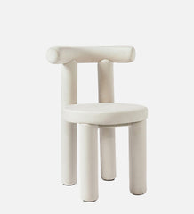 MAKKER DINING CHAIR OFF WHITE FINISH - WoodenTwist