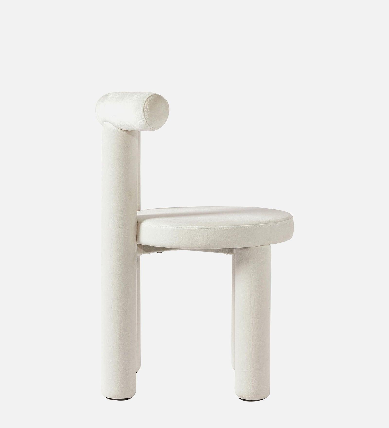 MAKKER DINING CHAIR OFF WHITE FINISH - WoodenTwist