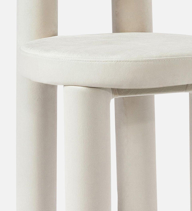 MAKKER DINING CHAIR OFF WHITE FINISH - WoodenTwist
