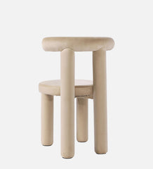 MAKKER DINING CHAIR BEIGE FINISH - WoodenTwist