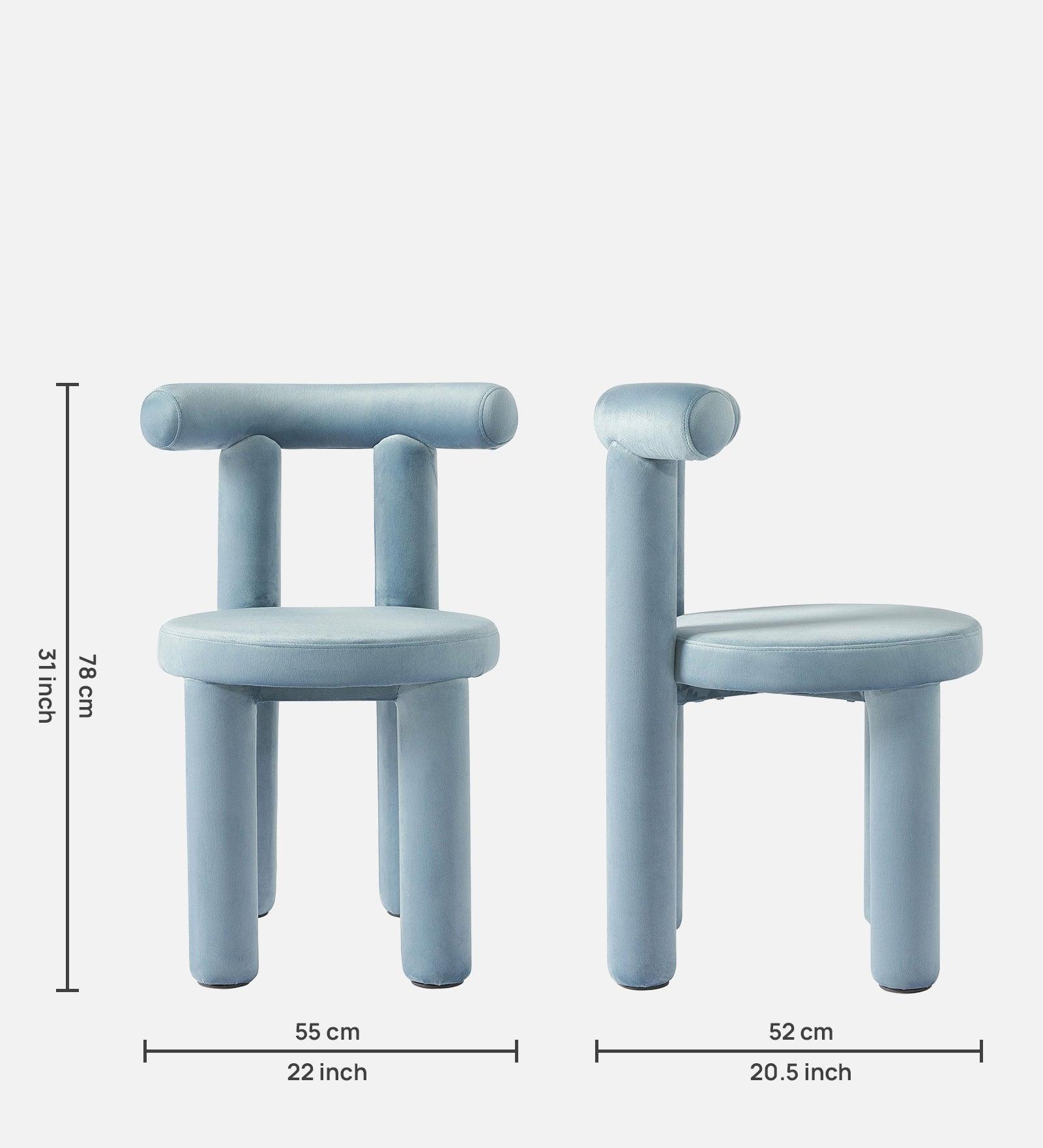 MAKKER DINING CHAIR Light Blue FINISH - WoodenTwist