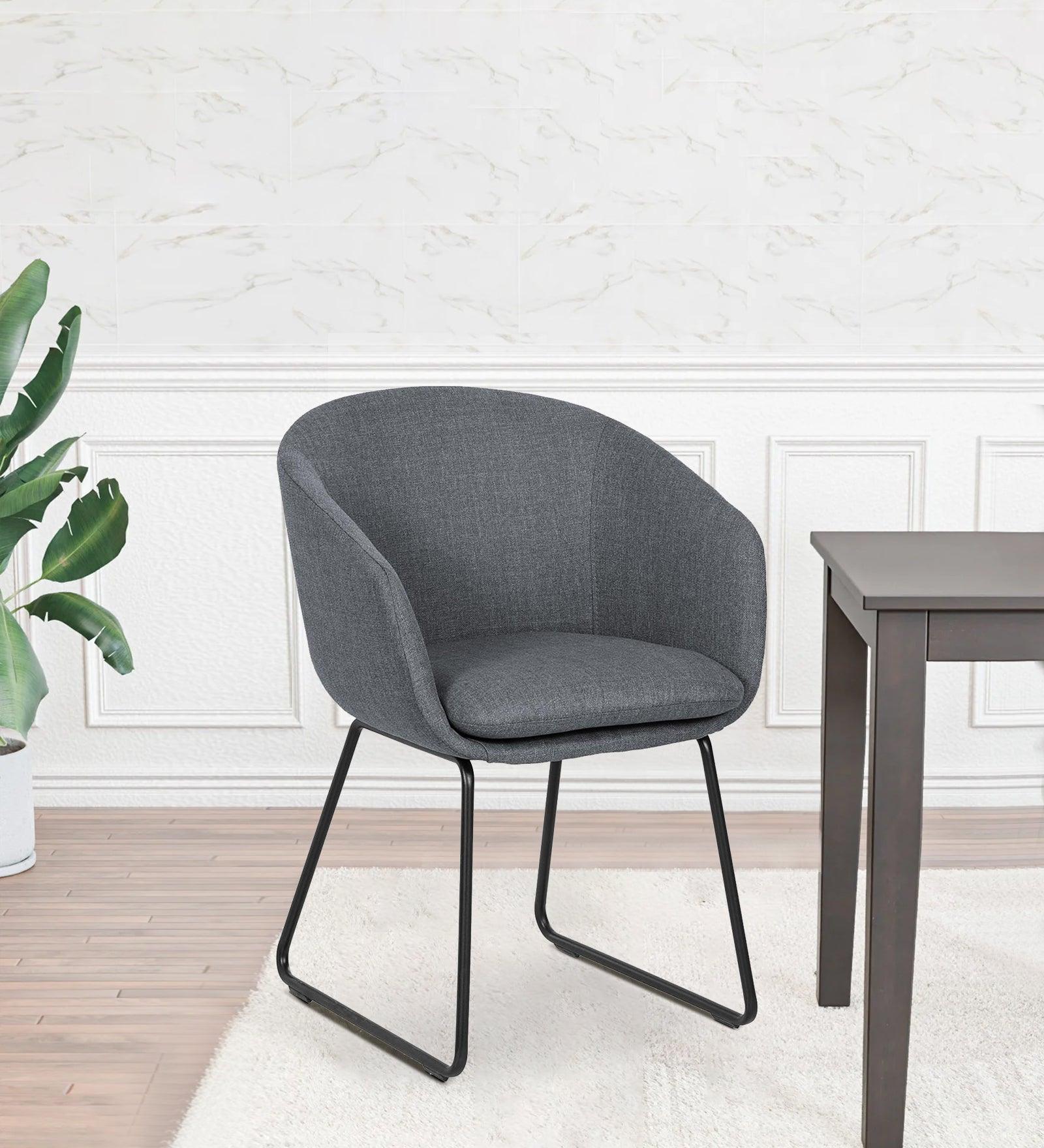 MSEA DINING AND ARM CHAIR GREY WITH BLACK - WoodenTwist