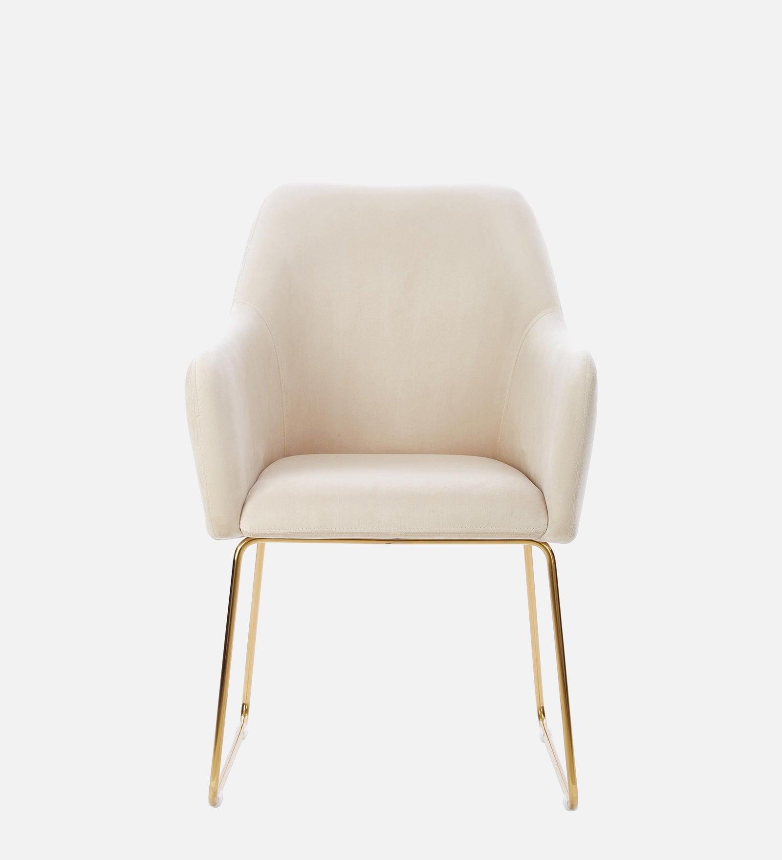 MSEA DINING AND ARM CHAIR OFF WHITE WITH GOLD - WoodenTwist