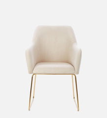 MSEA DINING AND ARM CHAIR OFF WHITE WITH GOLD - WoodenTwist