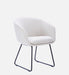 MSEA DINING AND ARM CHAIR OFF WHITE WITH GOLD FINISH - WoodenTwist