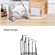 Wooden Twist Zigzag 4 Slot Pan Holder Pot Lid Organizer & Storage Rack - WoodenTwist