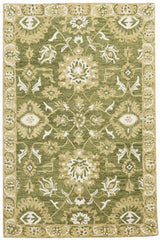 Hand Tufted Romania Olive Green Color Carpet - WoodenTwist