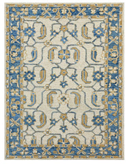 Hand Tufted Romania Royal Blue Color Carpet - WoodenTwist