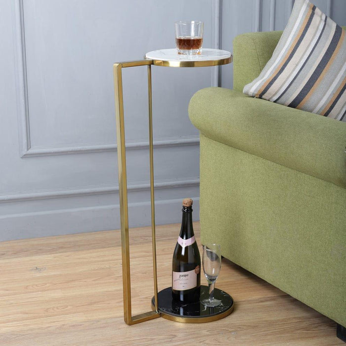 Versatile use as a drink table or decorative accent