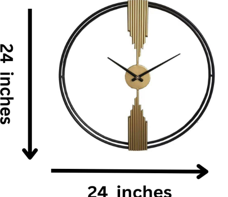 Large round wall clock