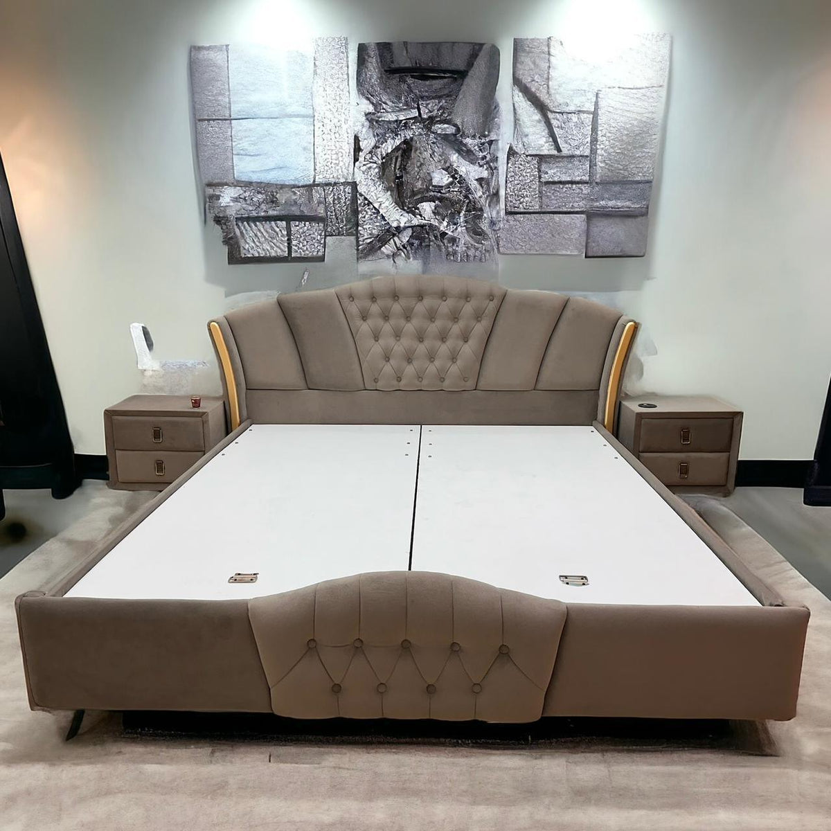 Luxe Modern Storage Bed