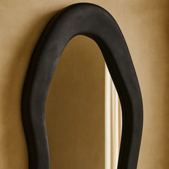 Luxury Irregular Black Full-Length Wavy Mirror