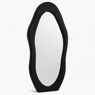 Luxury Irregular Black Full-Length Wavy Mirror
