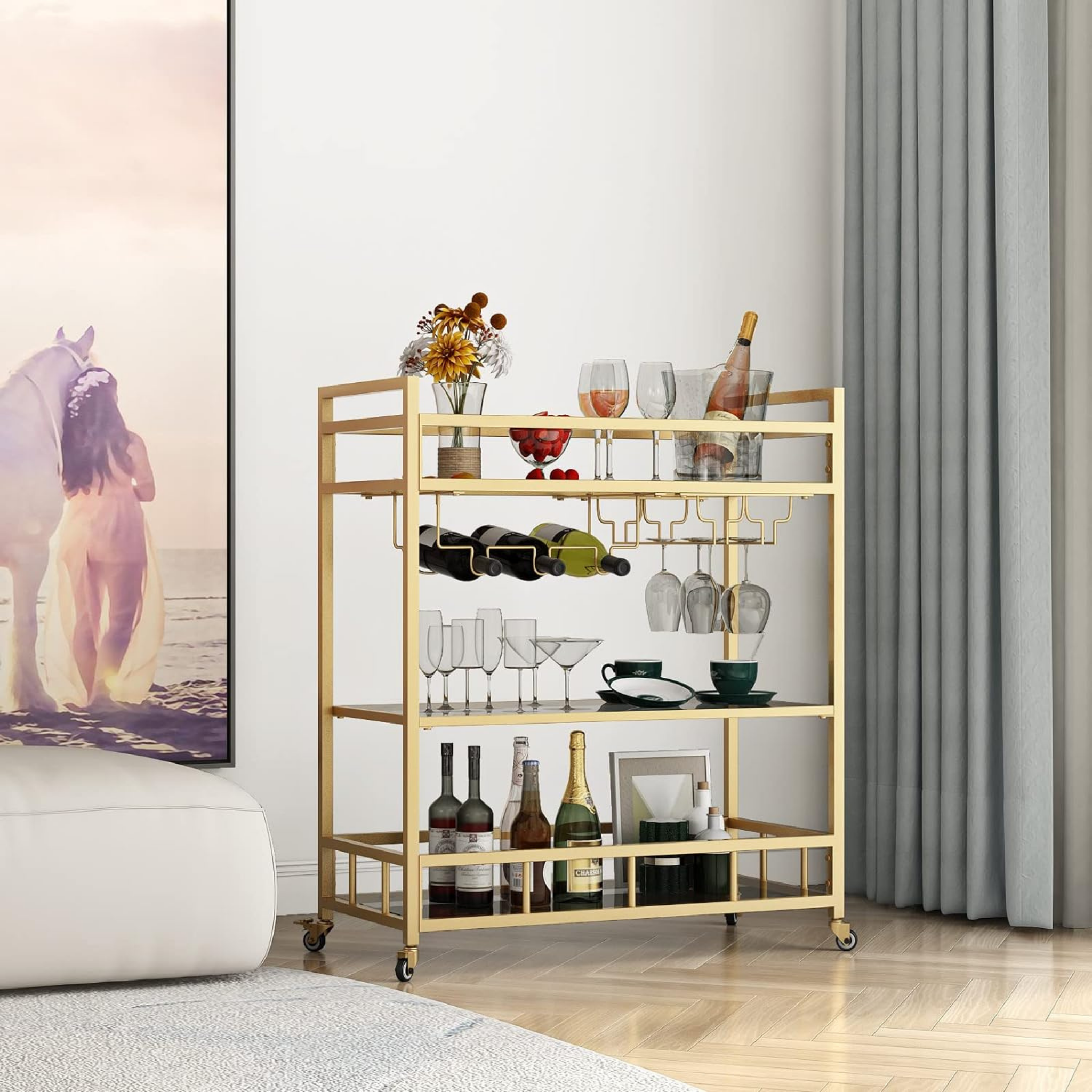 Luxury bar cart 
