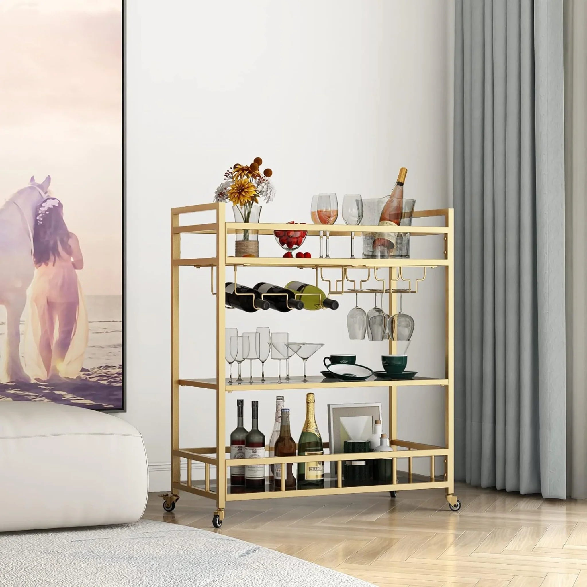 Luxury bar cart 