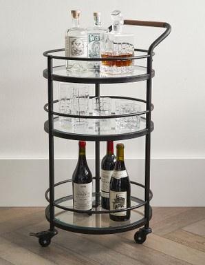 Bar, serving cart or accent