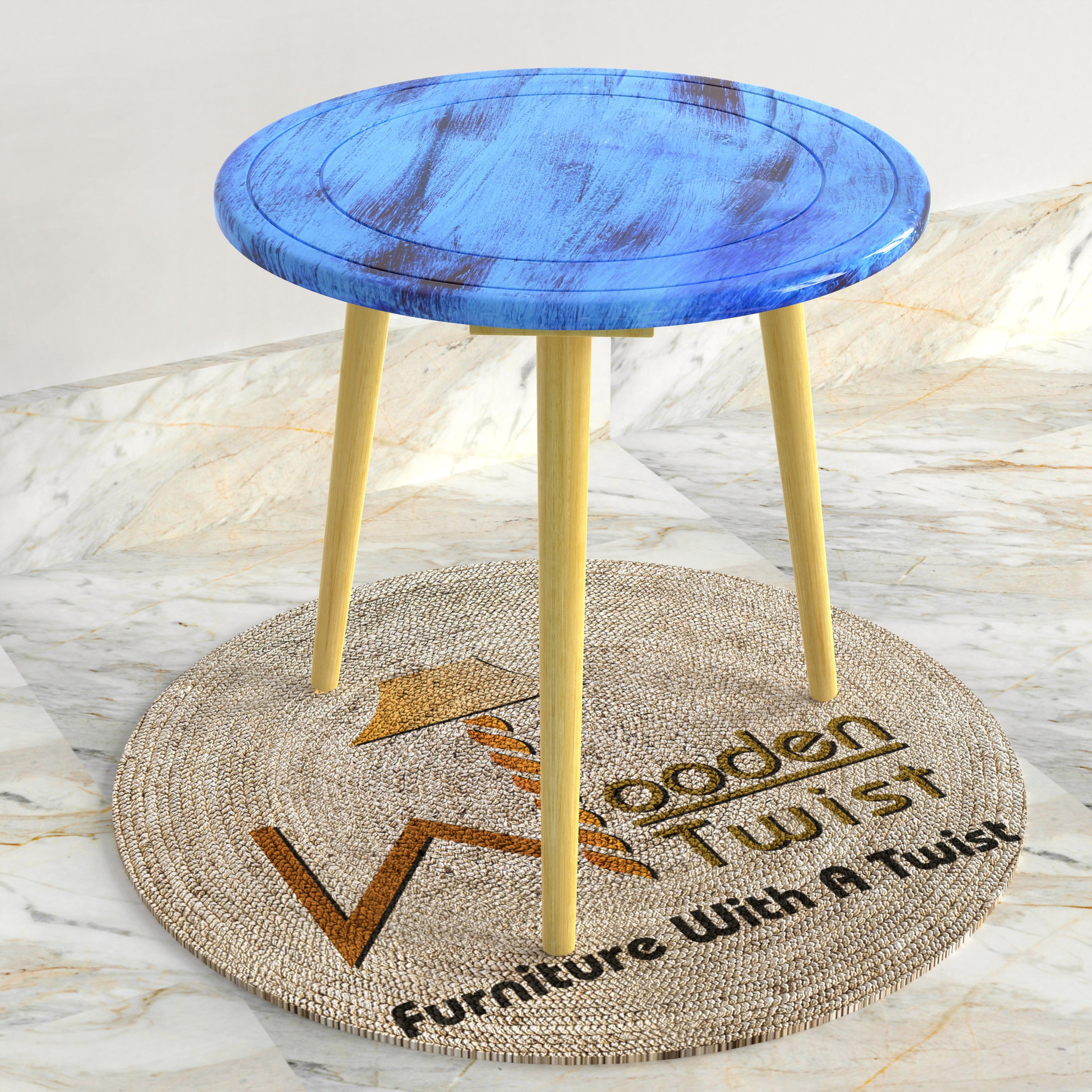 Wooden Twist Malin Round End Table - WoodenTwist