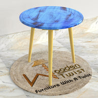 Wooden Twist Malin Round End Table - WoodenTwist