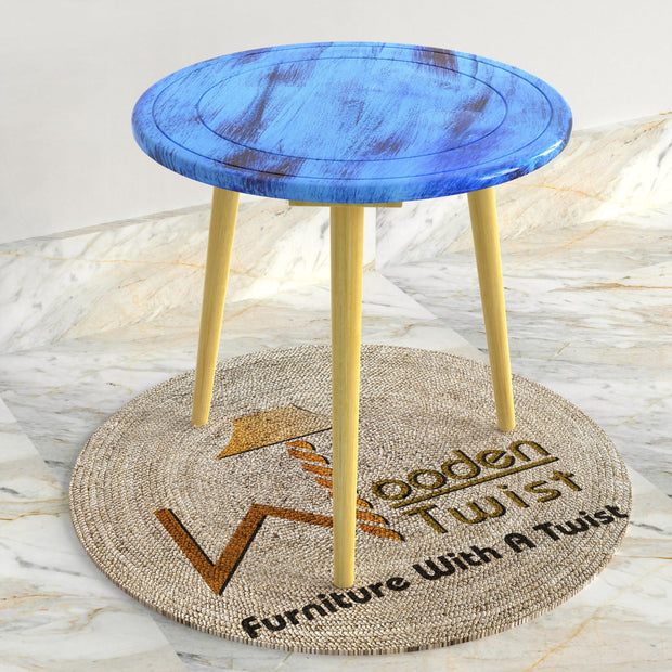 Wooden Twist Malin Round End Table - WoodenTwist