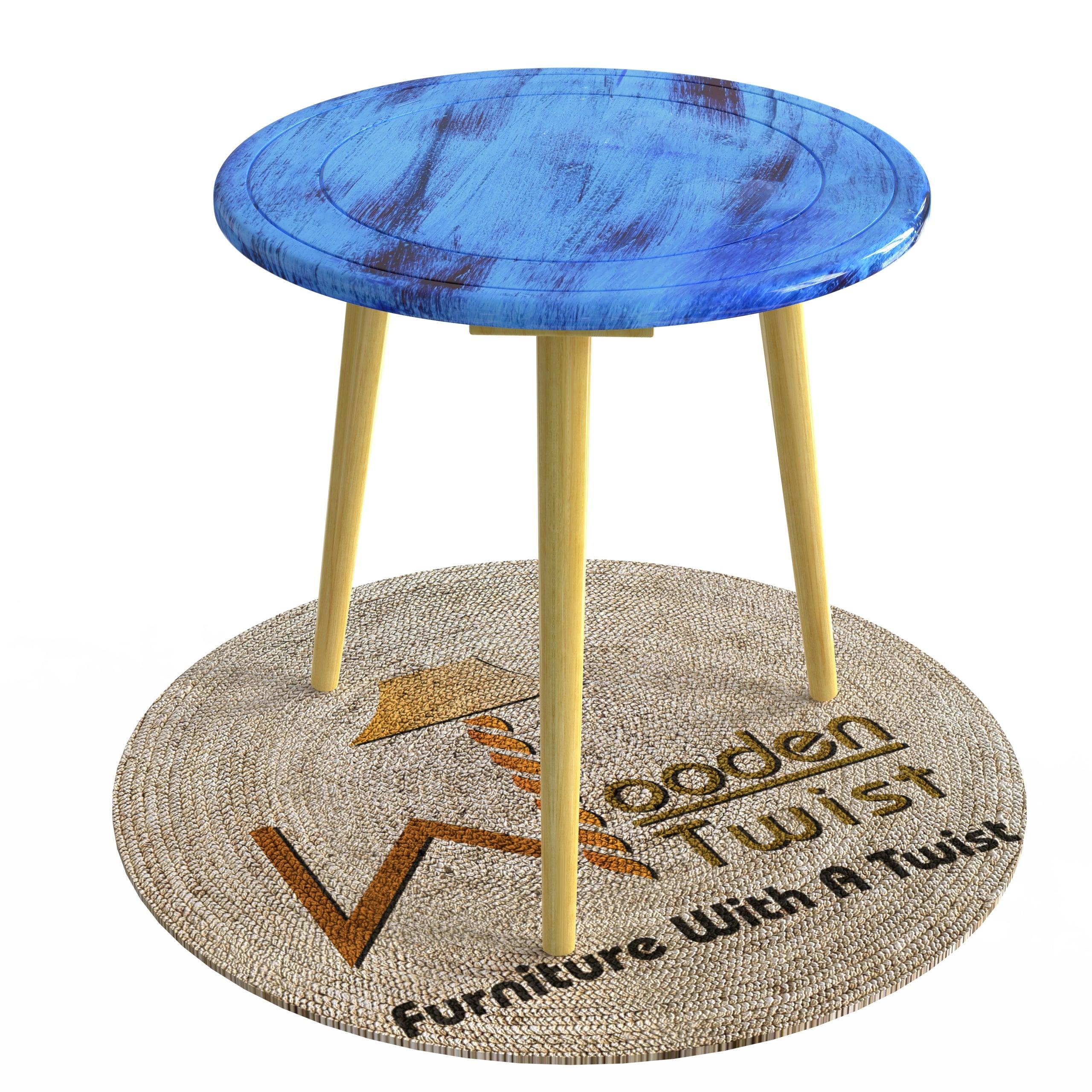 Wooden Twist Malin Round End Table - WoodenTwist