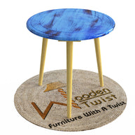 Wooden Twist Malin Round End Table - WoodenTwist