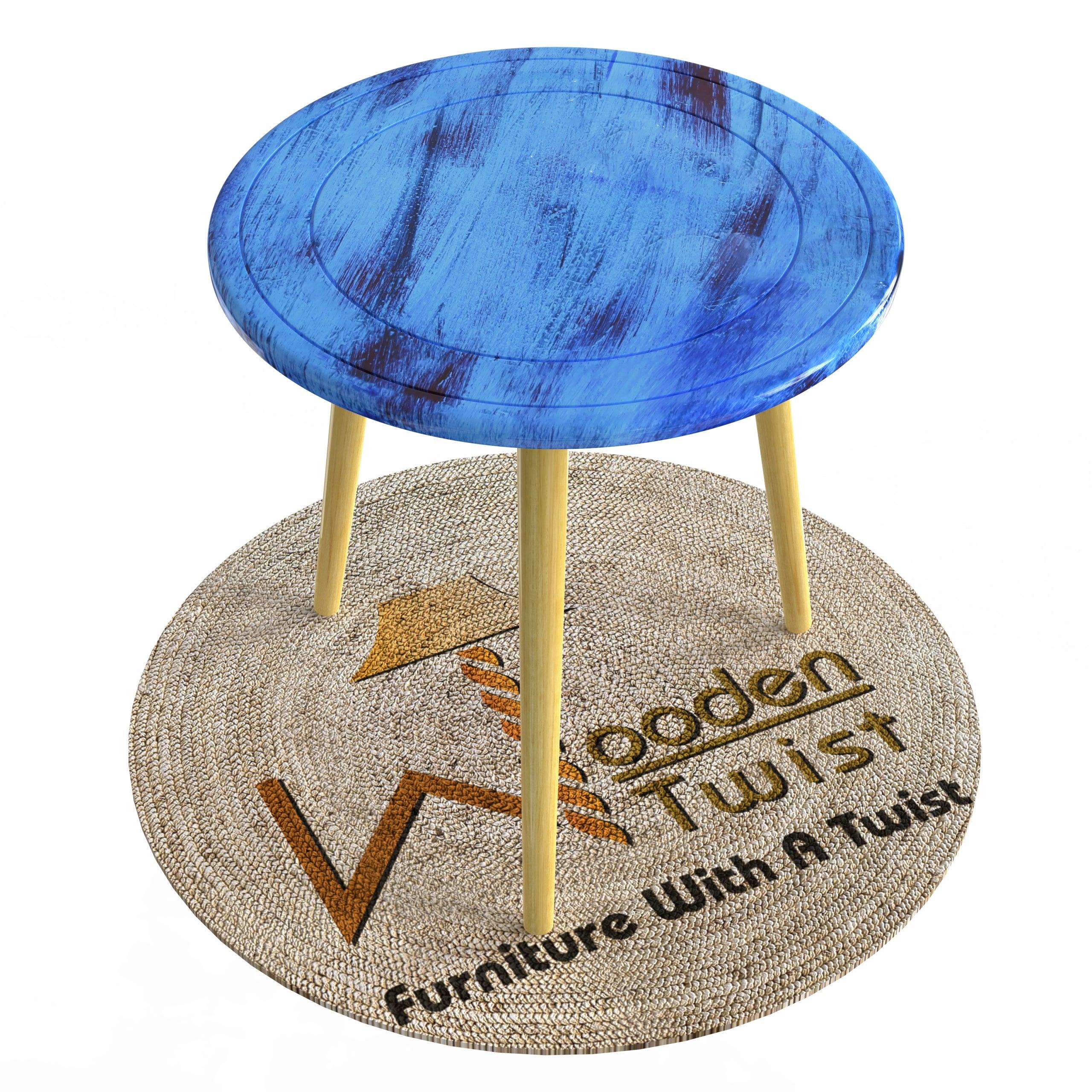 Wooden Twist Malin Round End Table - WoodenTwist