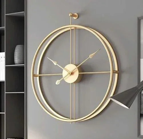 Minimalist Gold Wall Clock