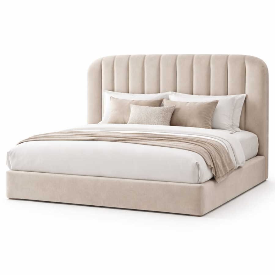 Light Beige velvet finish