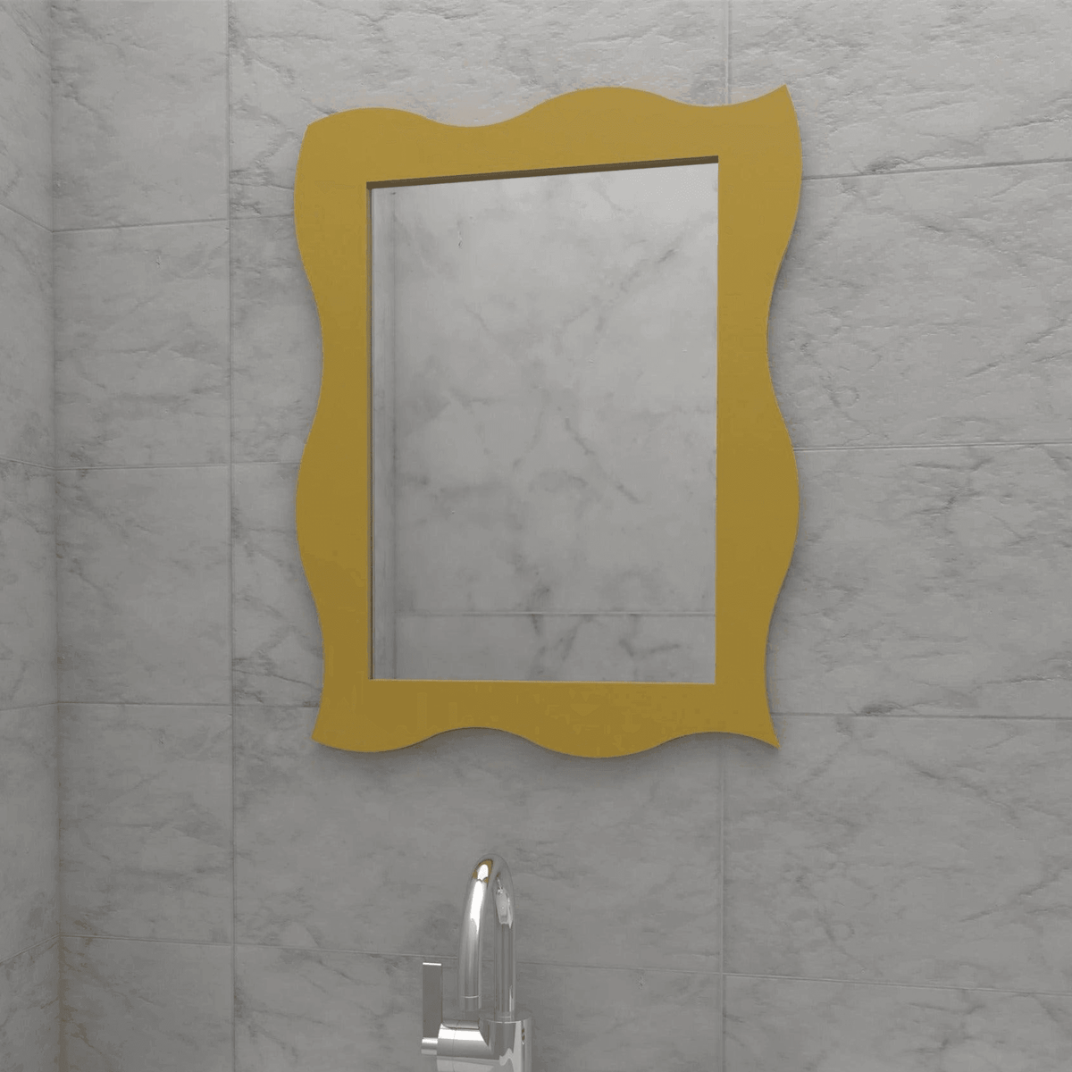 A Rectangular Mirror With A Twist
